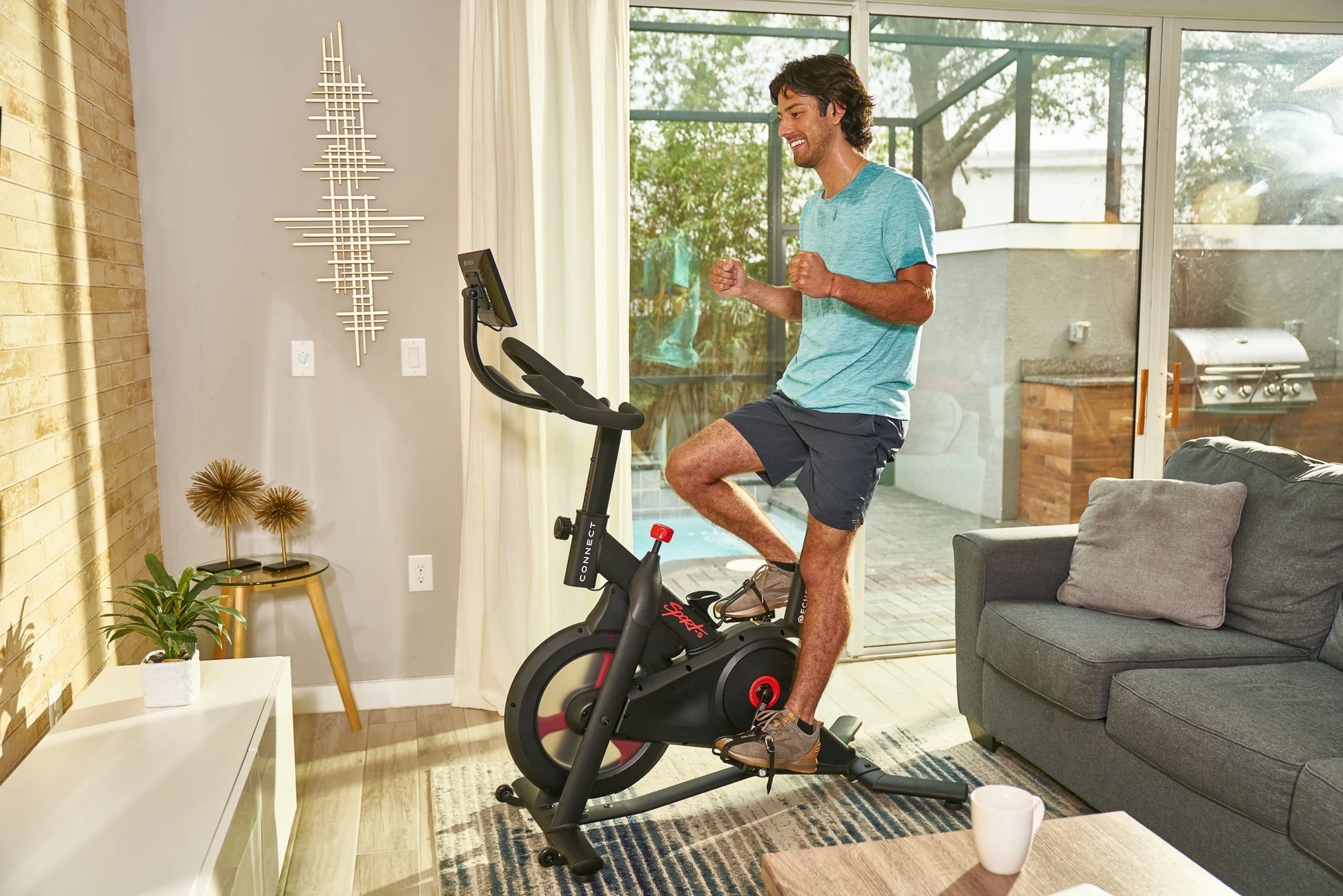 Connect Sport-S Indoor Cycling Exercise Bike with 90 Day Free Premier Membership