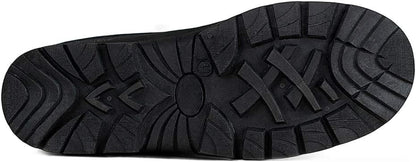 Men'S Leather Waterproof Winter Snow Skid Boots,Classic Felt Lined Warm Snow Duck Boots for Men