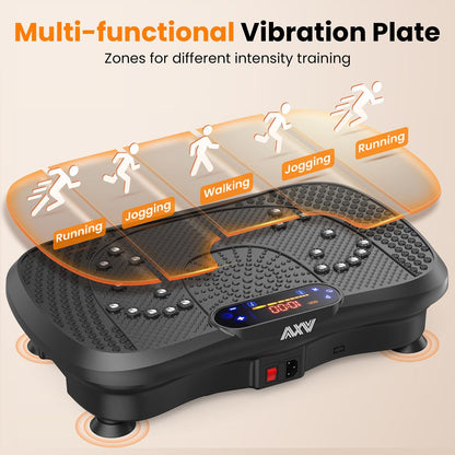 Vibration Plate Fitness Platform Exercise Machine Vibrating Shaking Full Body Shaker Workout Vibrate Stand Shake Board Sport Gym for Weight Loss Fat Burner for Women Men