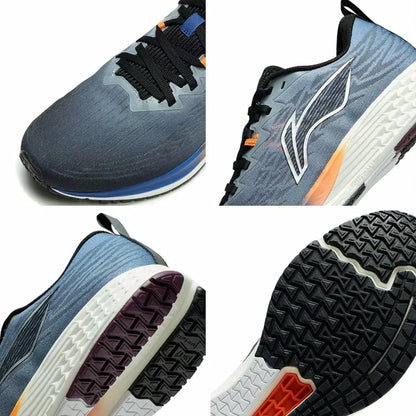 Basic Racing Running Shoes Men Running Shoes Light Weight Breathable Sport Shoes Blue ARMR003-6H US 9