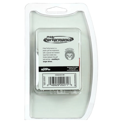 Pride Performance Golf Tees, Low-Resistance Head for Golf, Longer Drives, Enhanced Stability Plastic Flag Golf Tee, 2.75", 25 Count