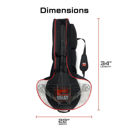 Slayer 23" X 37" X 12" Crossbow Case for Select Bows, Black