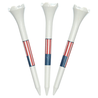 Pride Performance Golf Tees, Low-Resistance Head for Golf, Longer Drives, Enhanced Stability Plastic Flag Golf Tee, 2.75", 25 Count